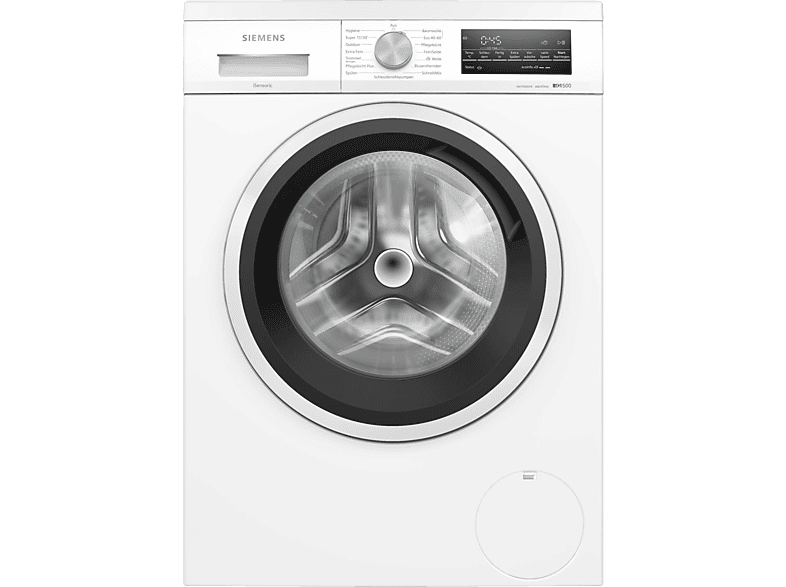 | MediaMarkt SIEMENS Waschmaschine 1351 U/Min., WU14UT41 iQ500 kg, A) Waschmaschine (9