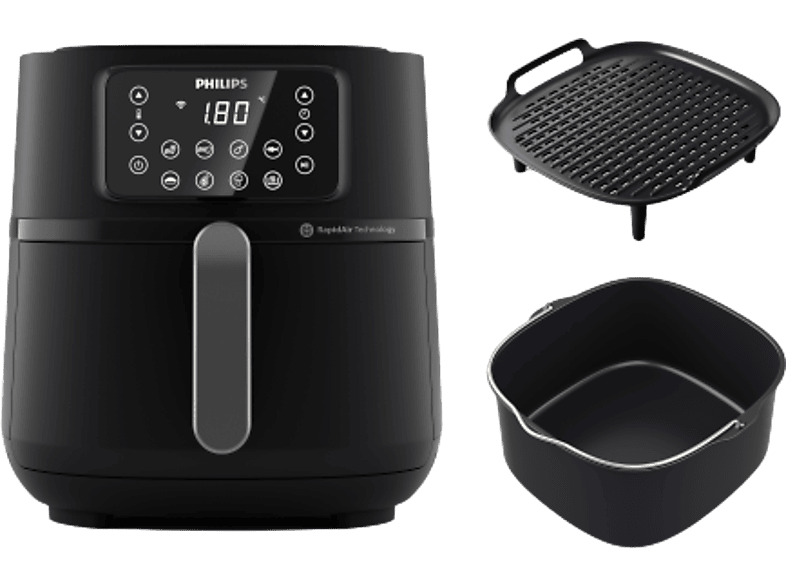 Freidora de aire  Philips AirFryer HD9285/96, XXL, Conectada, 7.2