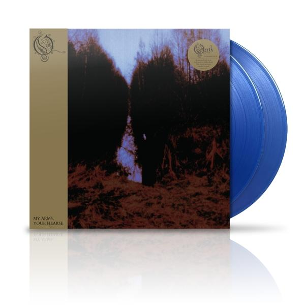 Az Opeth - My Arms, Your Hearse album borítója, két kék vinyl lemezzel.