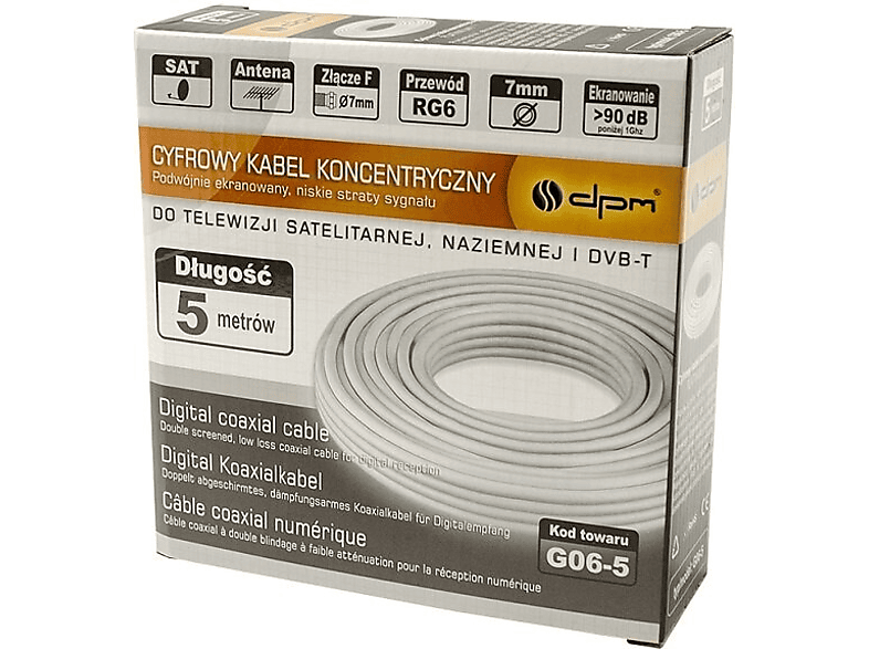 Kabel antenowy DPM 5 m – zdjęcie 2