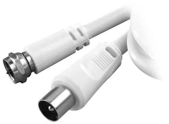 Kabel VIVANCO Antenowy wtyk coax - wtyk F 3m