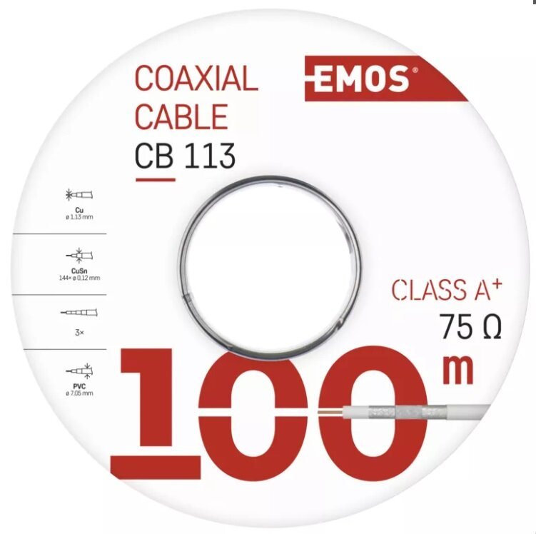 Kabel EMOS S5261 CB113 koncentryczny 1m