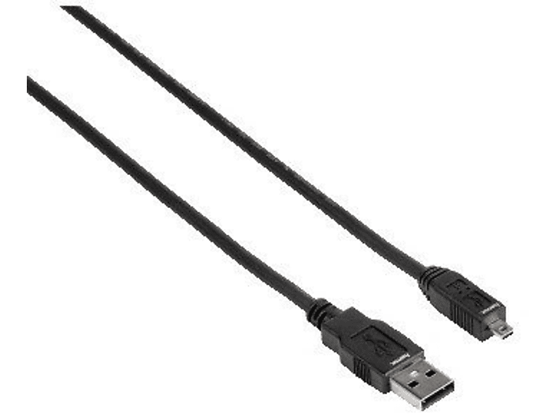 Zdjęcia - Kabel Hama   USB A/M - mini B/M 1.8 m Czarny 