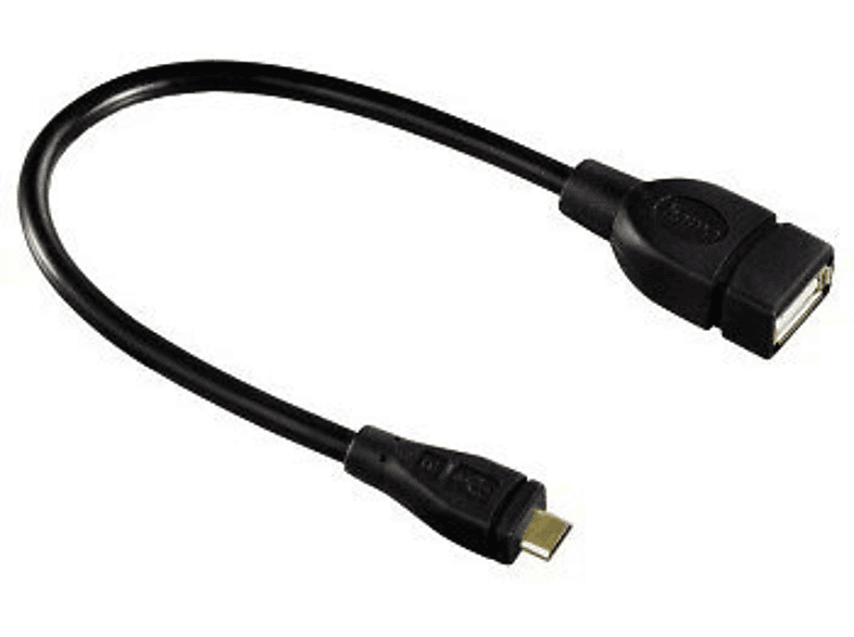 Zdjęcia - Kabel Hama   USB typ A - microUSB B Czarny 