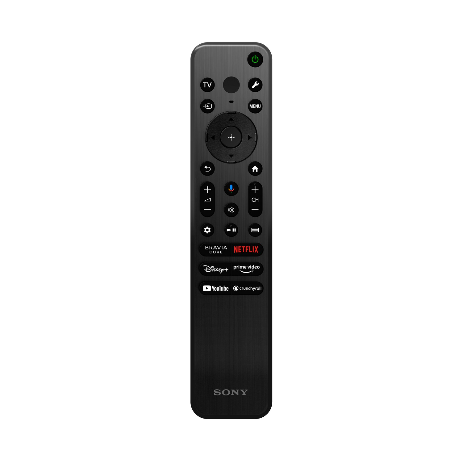 Télécommande noire avec divers boutons, marque SONY.