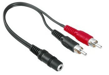 Kabel HAMA Kabel 2x CINCH WT - Jack 3.5 mm stereo GN