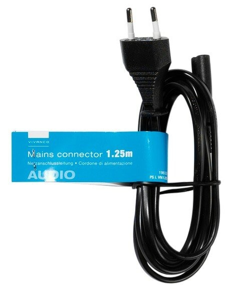 Kabel zasilający VIVANCO 1.25m Czarny 19833