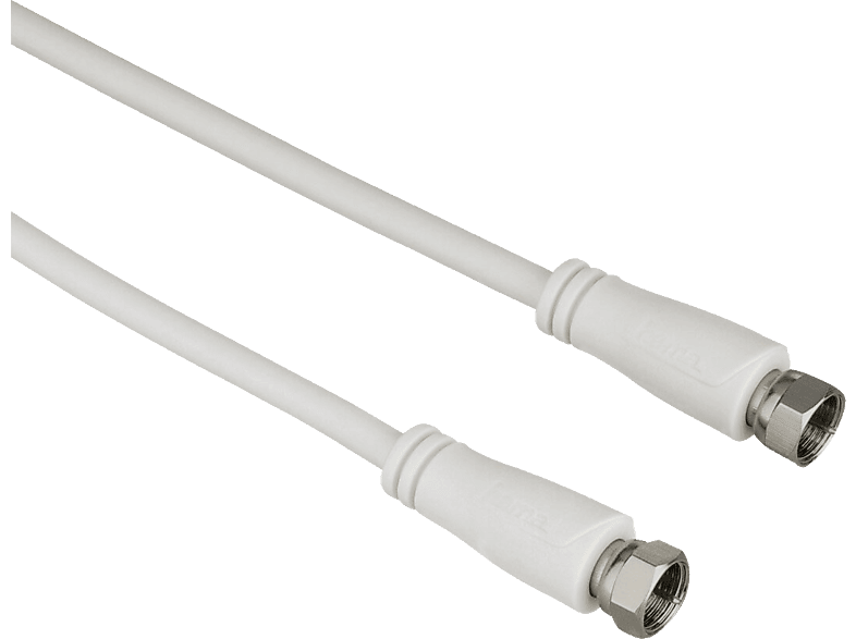 Kabel antenowy HAMA 90 dB WTYK F - 1.5 m Biały