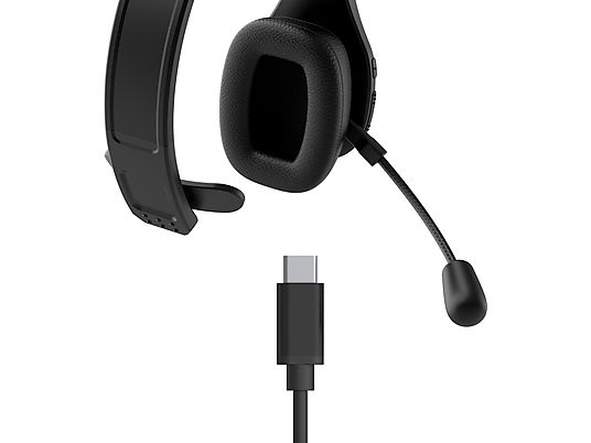 LAMICALL SONA - Bluetooth Chat Headset (Bluetooth, Avec et sans câble, Mono, Over-ear, Noir)