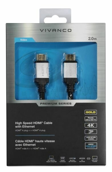 Kabel VIVANCO HDMI Premium 2m