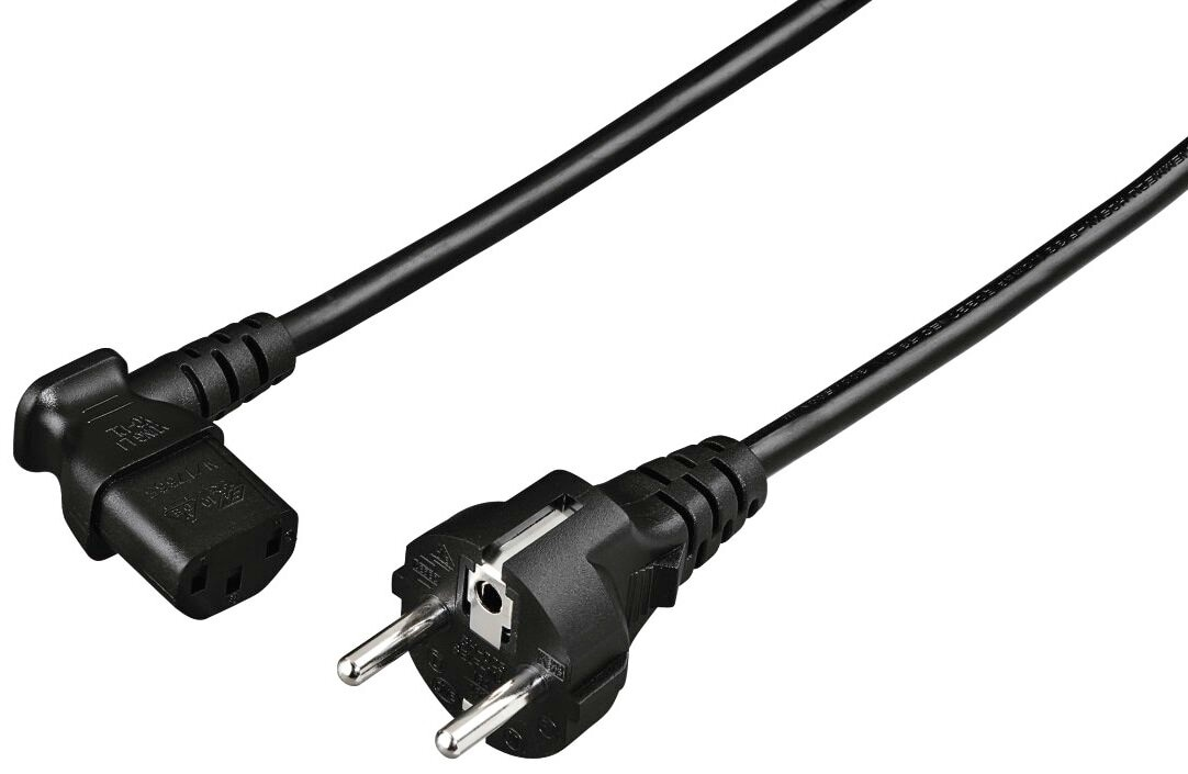 Kabel HAMA zasilający komputer kątowy 5m
