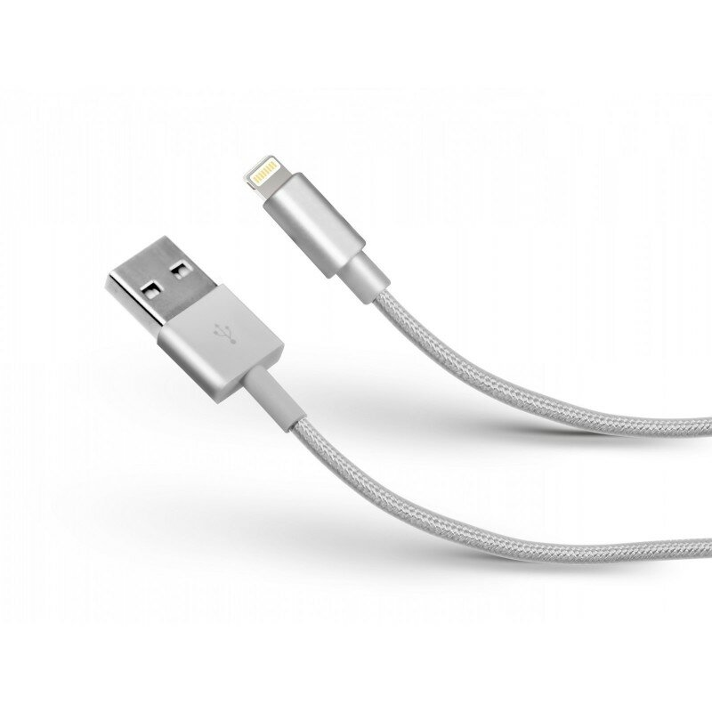 Kabel SBS Power and data cable USB - Apple Lightning Srebrny