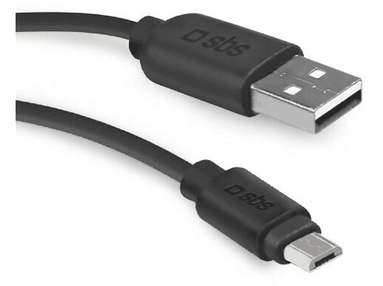 Zdjęcia - Kabel SBS   USB 2.0 i Micro-USB 2m Czarny 