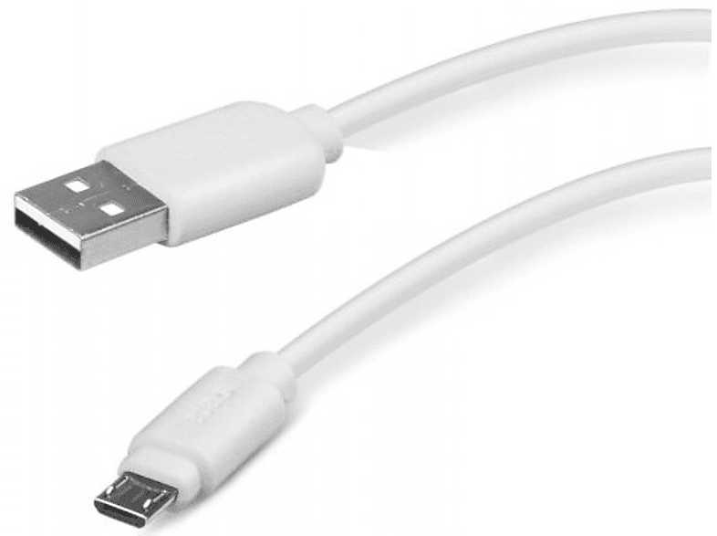 Zdjęcia - Kabel SBS   USB 2.0 - microUSB 1m Biały 