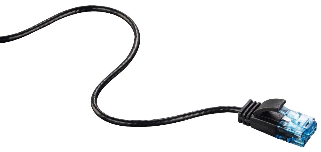 Kabel HAMA CAT 6 Flexi 0.75 Czarny