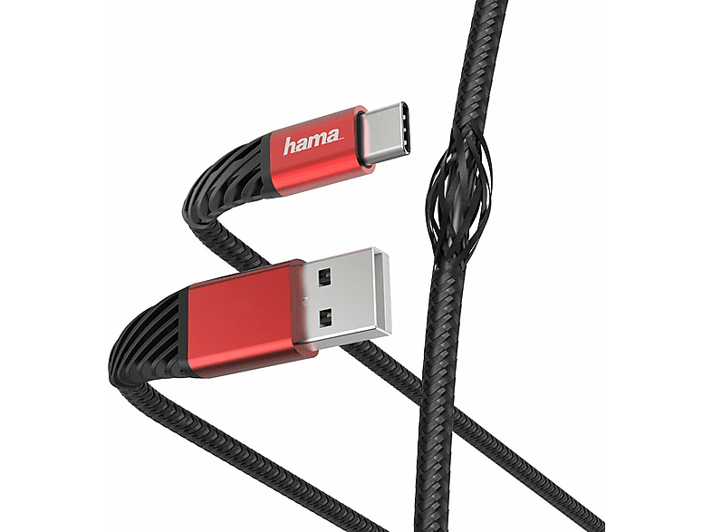 Zdjęcia - Kabel Hama  USB-C  Extreme 1.5m 187218 Czarno-czerwony 
