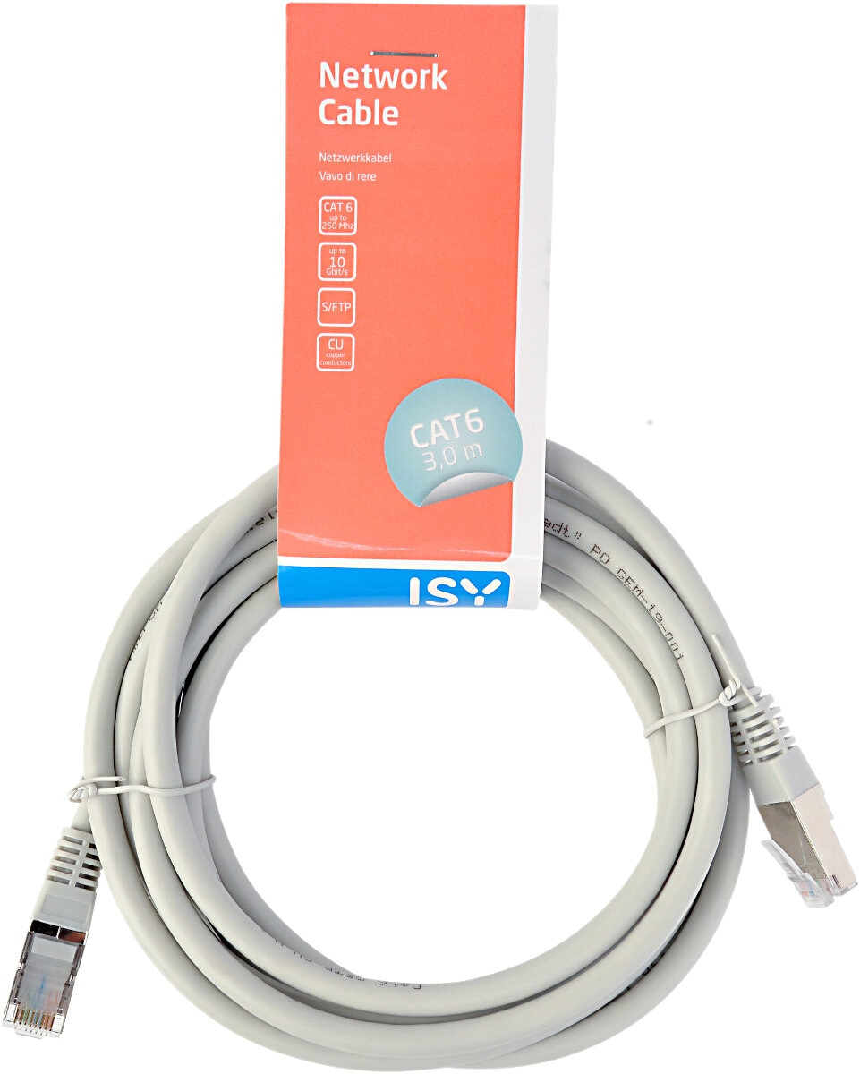 Kabel sieciowy ISY IPC-6030 S/FTP Cat6 3,0 m Biały