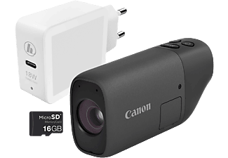 CANON Kit base PowerShot ZOOM - Fotocamere con teleobiettivo zoom compatto in stile cannocchiale Nero