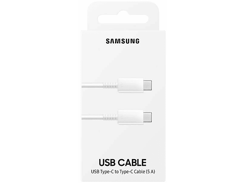 Kabel USB-C SAMSUNG 5A 1m Biały EP-DN975BWEGWW – zdjęcie 2