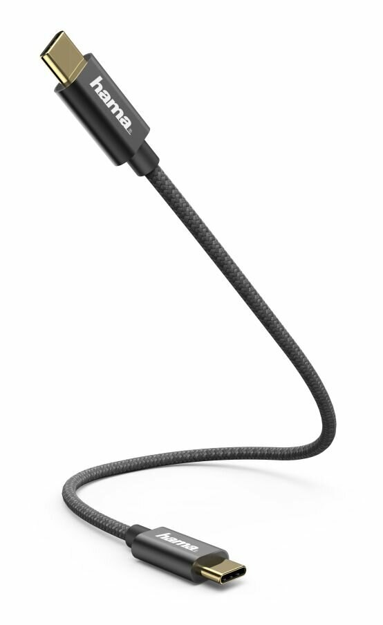 Kabel USB-C HAMA 0.2m Czarny 183333
