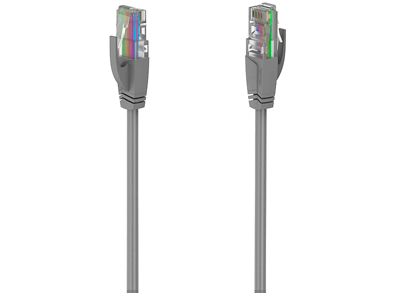 Zdjęcia - Kabel krosowy Hama Kabel  Cat 5e 1 Gbit/s U / UTP, 5 m Szary 