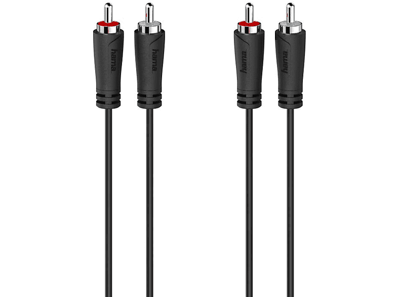 Zdjęcia - Kabel Hama   2xCinch - 1,5m 205257 Czarny 