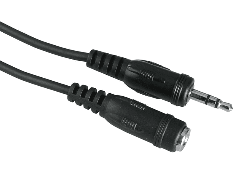 Zdjęcia - Kabel Hama -przedłużacz  Jack 3.5 mm 5 m Czarny 