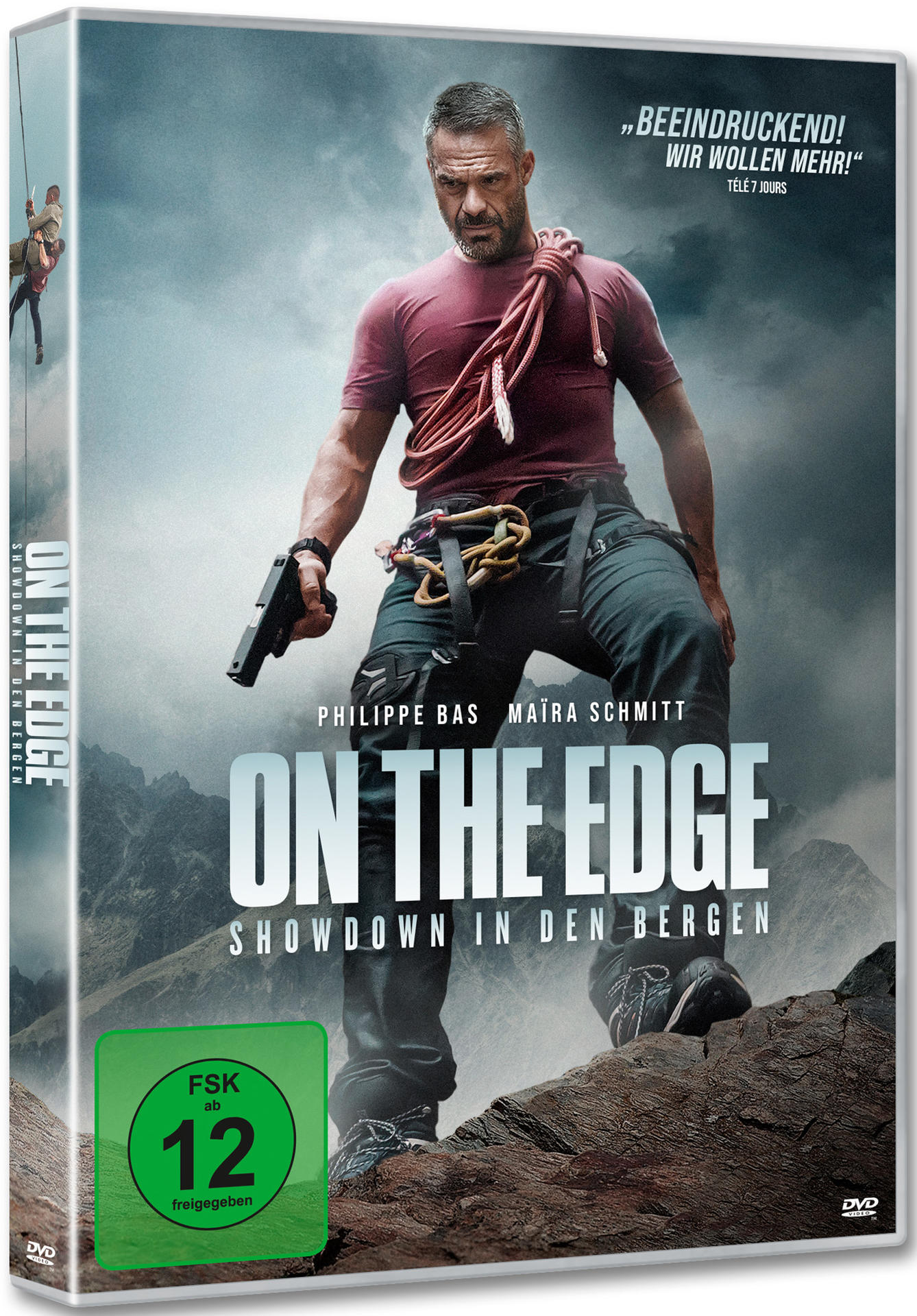 DVD-Hülle eines Films, Mann am Berg.
