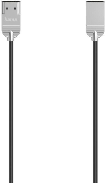 Kabel HAMA HDMI Ultra Slim 2.0B 4K 1 m Srebrny