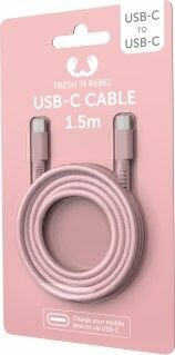 Kabel USB FRESH N REBEL USB-C - USB-C Dusty Pink 1,5 m