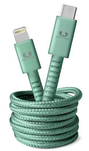 Kabel USB FRESH N REBEL USB-C to Lightning Misty Mint 1,5 m