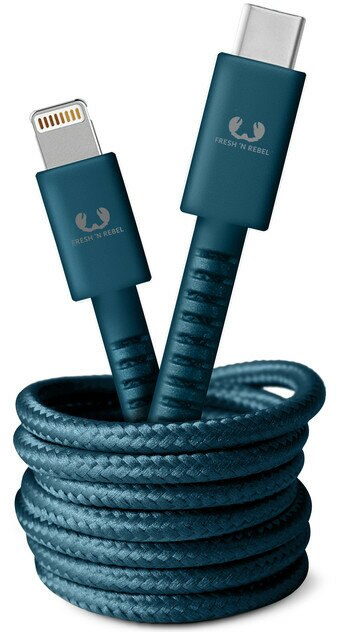 Kabel USB FRESH N REBEL USB-C to Lightning Petrol Blue 1,5 m