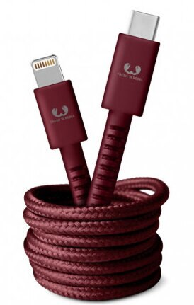 Kabel USB FRESH N REBEL USB-C to Lightning Ruby Red 1,5 m