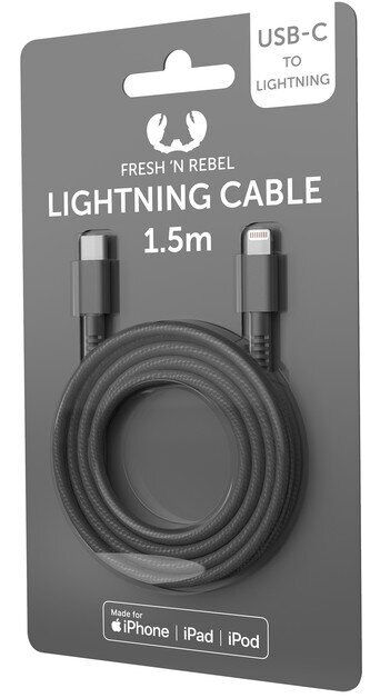 Kabel USB FRESH N REBEL USB-C to Lightning Storm Grey 1,5 m