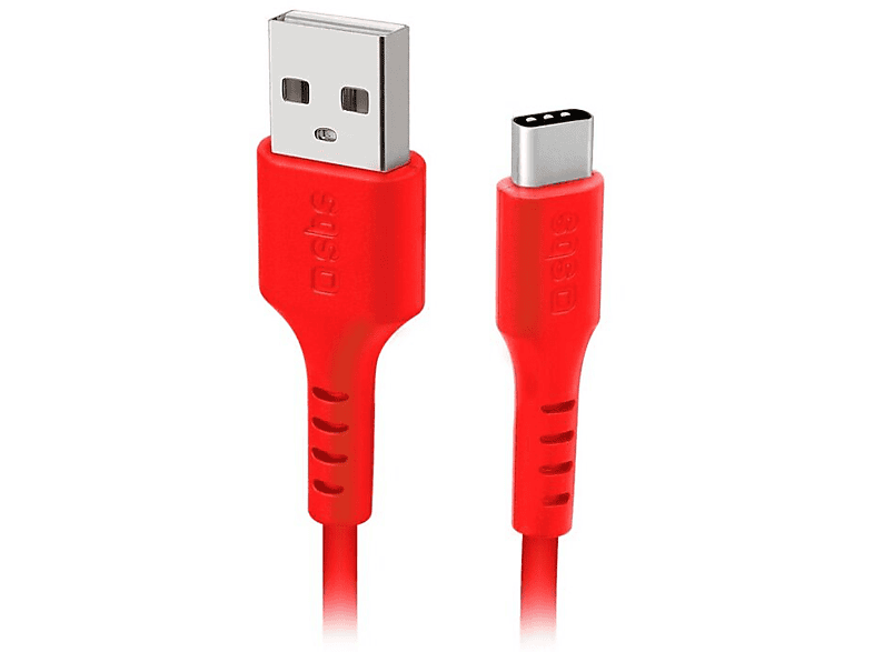 Zdjęcia - Kabel SBS   Travel Data USB 2.0 - Type C 1,5m Czerwony 