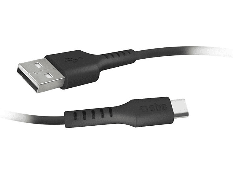 Kabel SBS USB-A - USB-C 1,5m Czarny – zdjęcie 2
