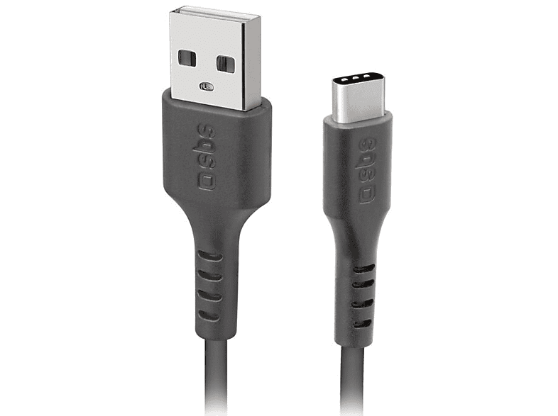 Kabel SBS USB-A - USB-C 1,5m Czarny – zdjęcie 3