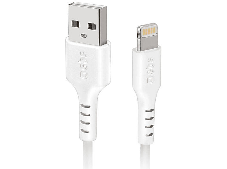 Zdjęcia - Kabel SBS   USB 2.0 - Lightning 1m Biały do transmisji danych i ładowani 