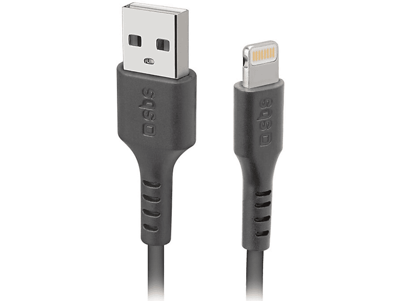 Zdjęcia - Kabel SBS   USB 2.0 - Lightning 1m Czarny do transmisji danych i ładowan 