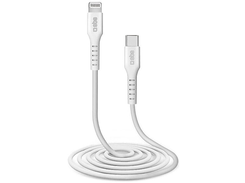 Zdjęcia - Kabel SBS   Lightning - USB C 2m Biały do transmisji danych i ładowania 