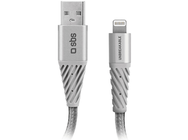 Zdjęcia - Kabel SBS   Unbreakable USB-A Lightning 1,5m Szary 