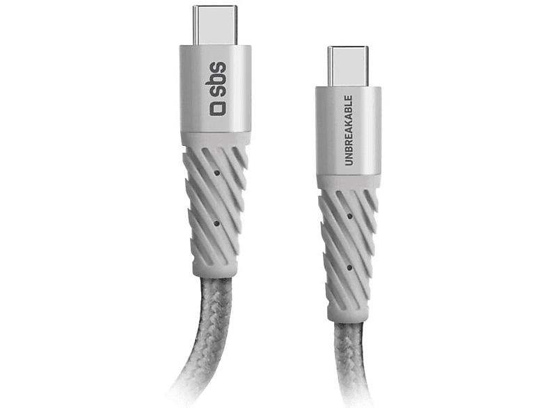 Zdjęcia - Kabel SBS   Z włókna aramidowego USB-C - 1,5m Szary 