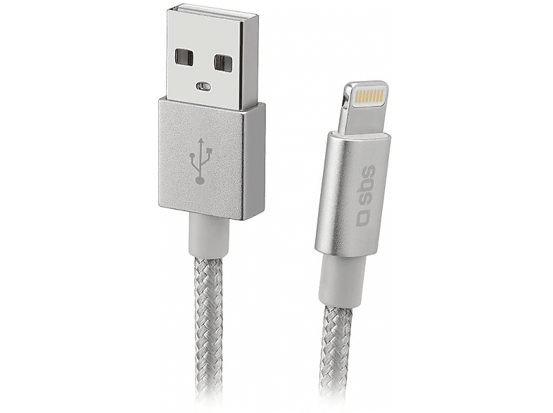 Zdjęcia - Kabel SBS   USB - Lightning 1m Srebrny 
