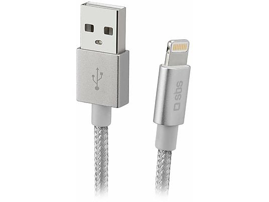 Kabel SBS USB - Lightning 1m Srebrny