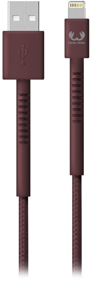 Kabel USB FRESH N REBEL USB-A to Lightning Fabriq Deep Mauve 2m