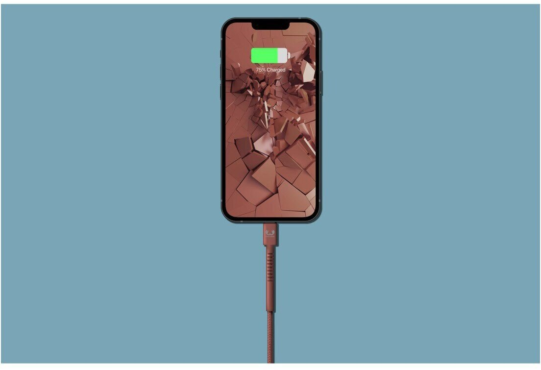 Kabel USB FRESH N REBEL USB-A to Lightning Fabriq Safari Red 2m