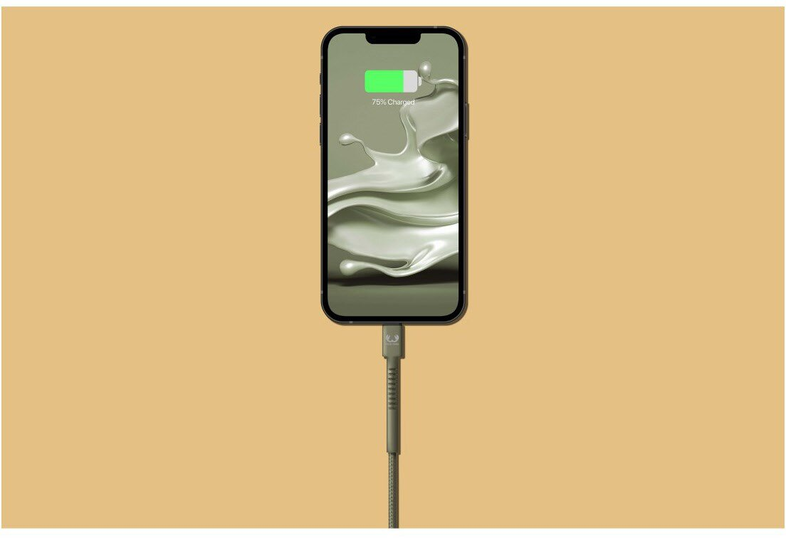 Kabel USB FRESH N REBEL USB-C to Lightning Fabriq Dried Green 2 m