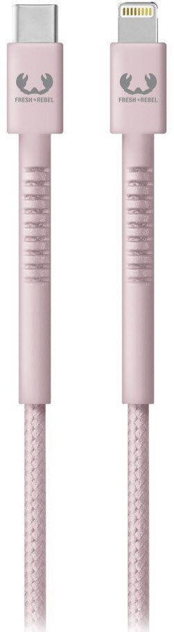 Kabel USB FRESH N REBEL USB-C to Lightning Fabriq Smokey Pink 2 m