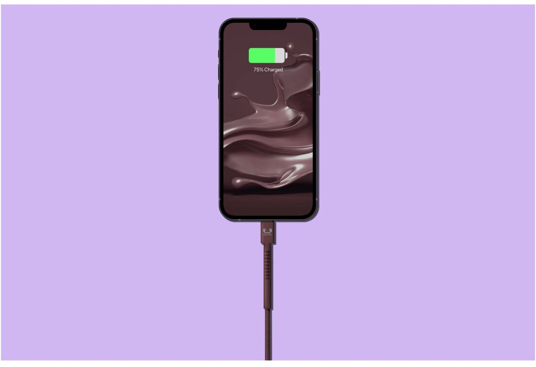 Kabel USB FRESH N REBEL USB-C to Lightning Fabriq Deep Mauve 2 m