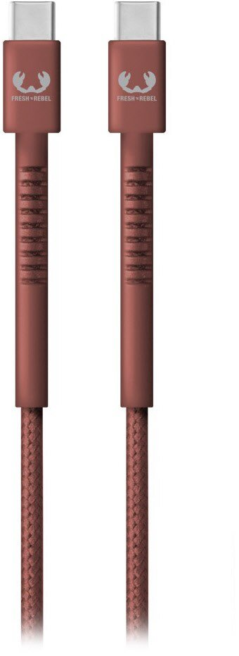 Kabel USB FRESH N REBEL USB-C - USB-C Safari Red 2m